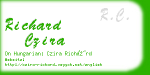 richard czira business card